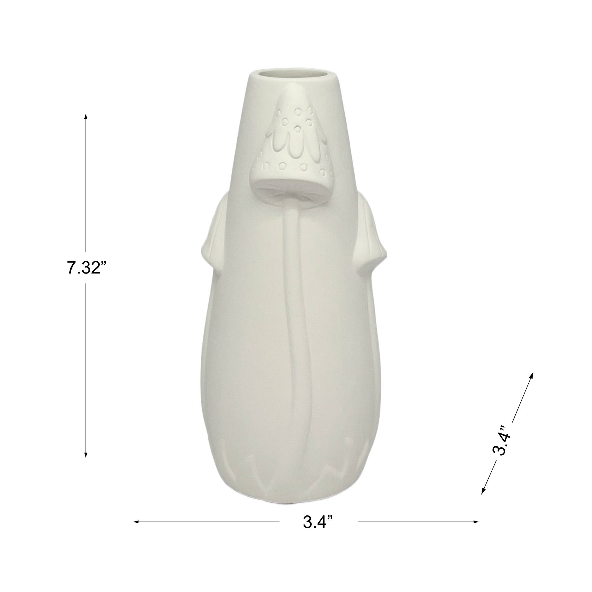 7.25" DIY Ceramic Mushroom Vase by Make Market®